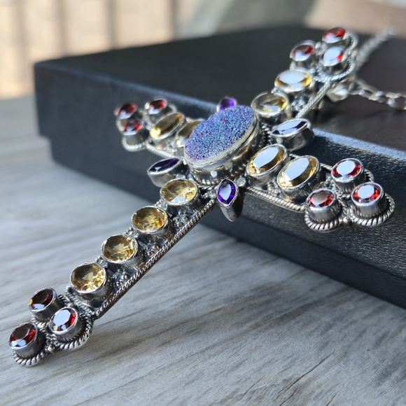 Nicky Butler RAJ COLLECTION LIMITED EDITION 925 Sterling Silver Cross Necklace - Picture 4 of 16